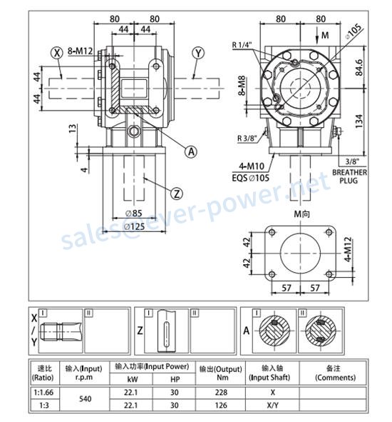 Agricultural Gearbox For Flail Mower