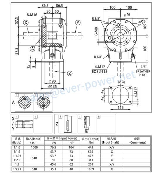Agricultural Gearbox For Flail Mower