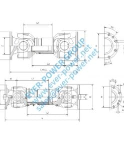 Heavy cardan shaft