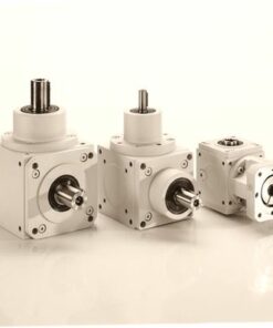 Right angle helical bevel geared motor