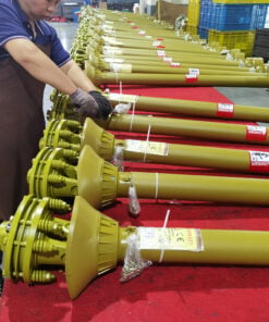 Üçbucaqlı Borular Sarı Düz Qoruyucu B6 1800mm Kənd Təsərrüfatı PTO Şaftı Debriyajlı