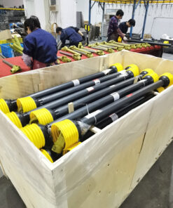 support customer made length pto drive shaft yellow black Safety Shield 06b tractor cardan shafts