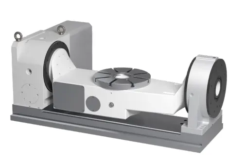 WT-SL320 High Rigidity 5th Axis Worm na Worm Gear Dual Arm Rotary Jedwali kwa Mashine ya CNC