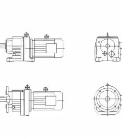 BR ተከታታይ Helical Geared ሞተርስ