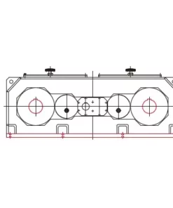 THHL Series Gear Units ለ ምንም የስበት ኃይል ባለ ሁለት ዘንግ Blade Mixer