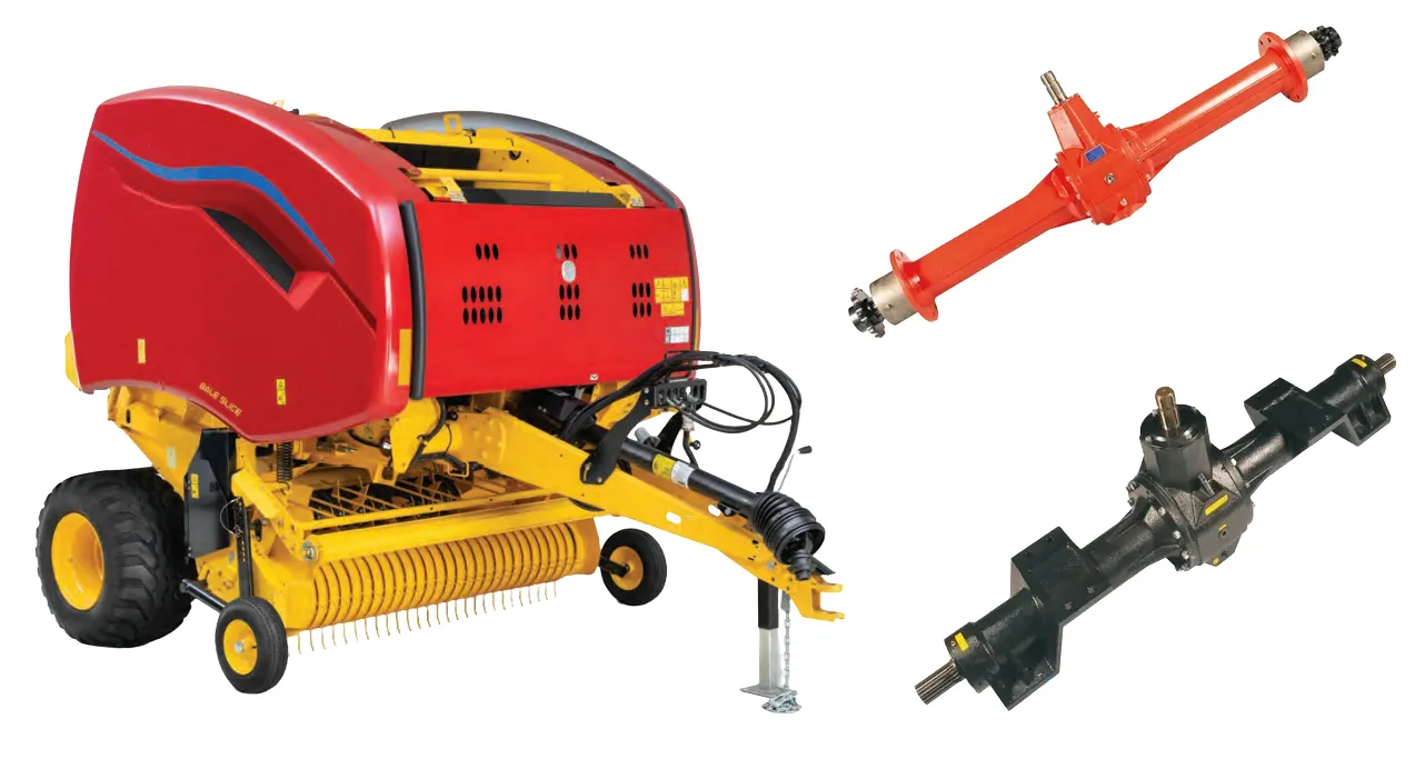 PTO Shaft and Round Baler Gearbox