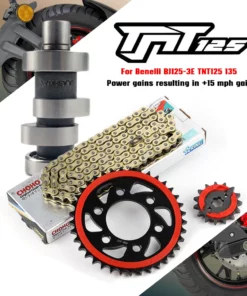 Motorcycle Camshaft Chain For Benelli BJ125-3E TNT125 135 Tooth Disc Sprocket Sleeve Chain Feature And Oil Seal Chain Camshaft