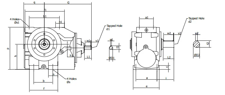 Worm Reducer Structure
