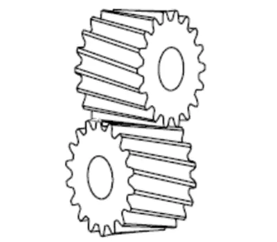 cross-axis helical gear