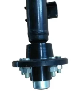 7 K RV Trailer Suspension Parts Straight Round Axle With Electric Brake Assembly