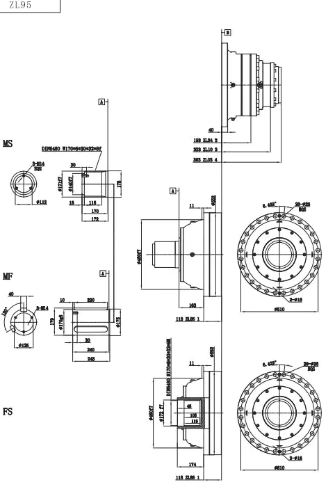 Gearbox Dimensions 1
