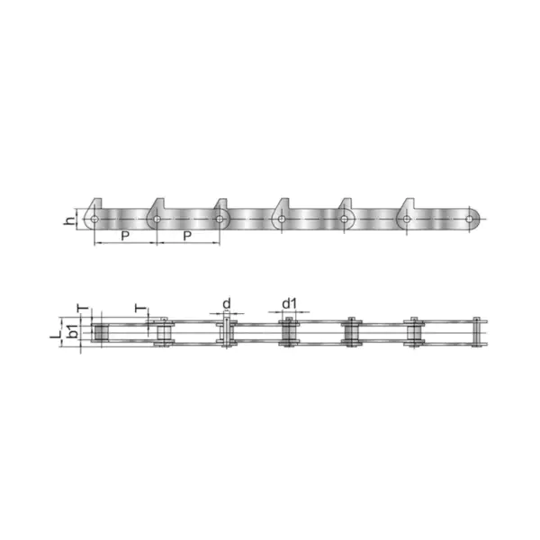 스테인리스강 야금용 리프트 체인 SSLP100