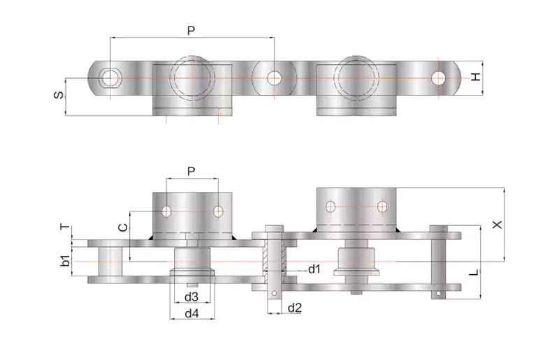 Metallurgical Slag Conveyor Chain Specifications
