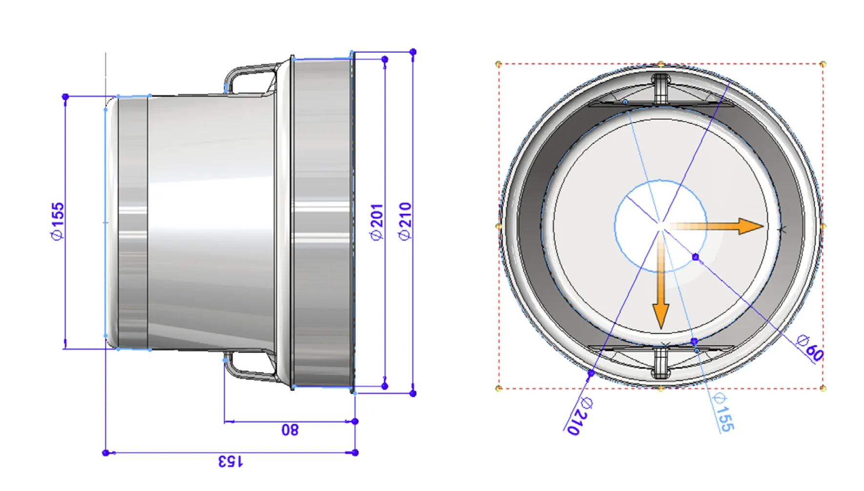 150mm High Gearbox Cover with Cap
