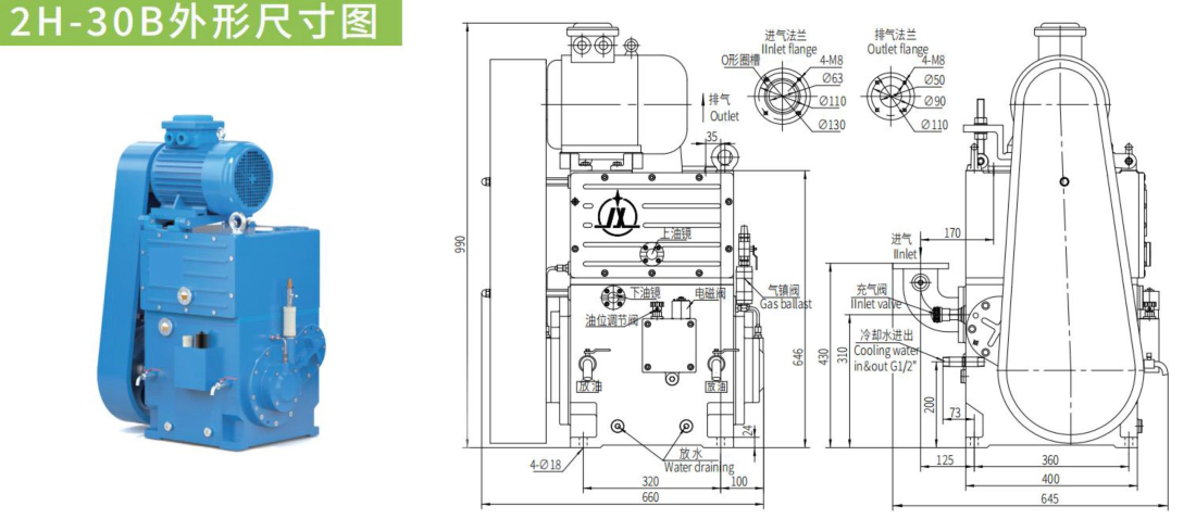2H-30B External dimensions drawing