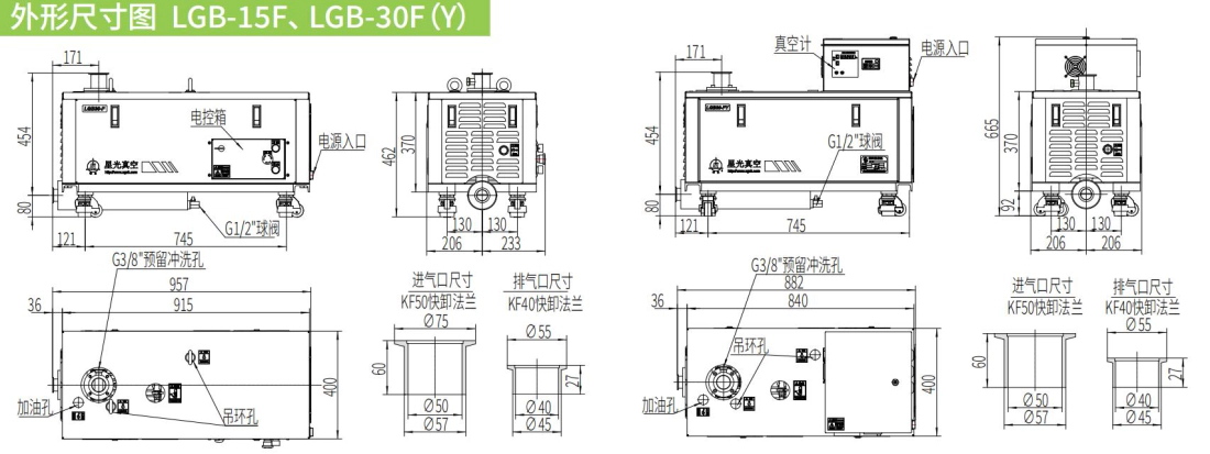 Air-Cooled Dry Screw Pump