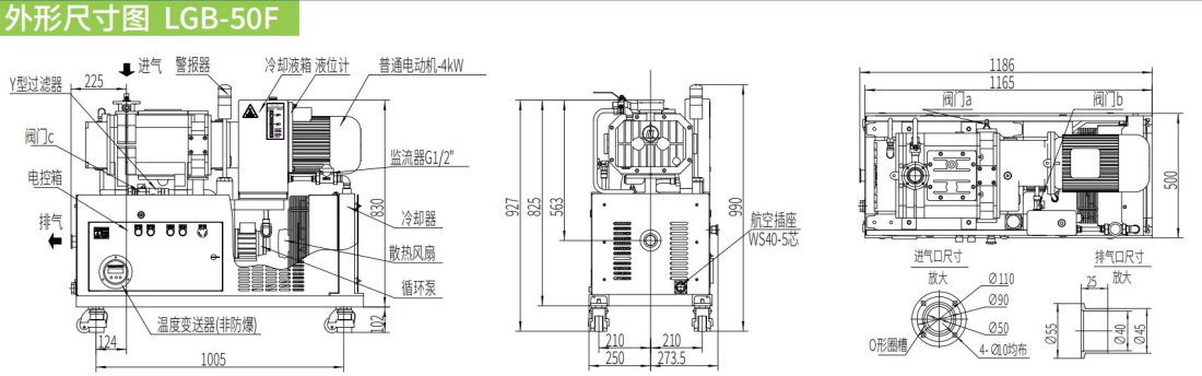 Air-Cooled Dry Screw Pump
