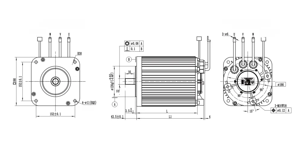 ever-power-EP-3-15kW Permanent Magnet Synchronous Motor For EV-draft