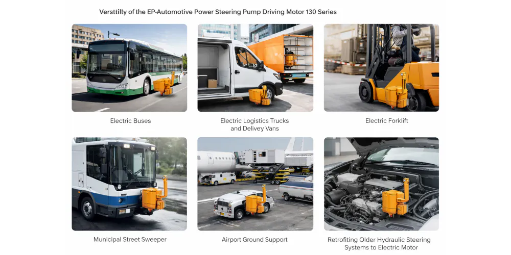 ever-power-EP-Automotive Power Steering Pump Driving Motor-130 Series-application
